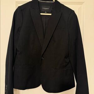 Banana Republic Black Classic Fit One Button Washable Blazer Size 6